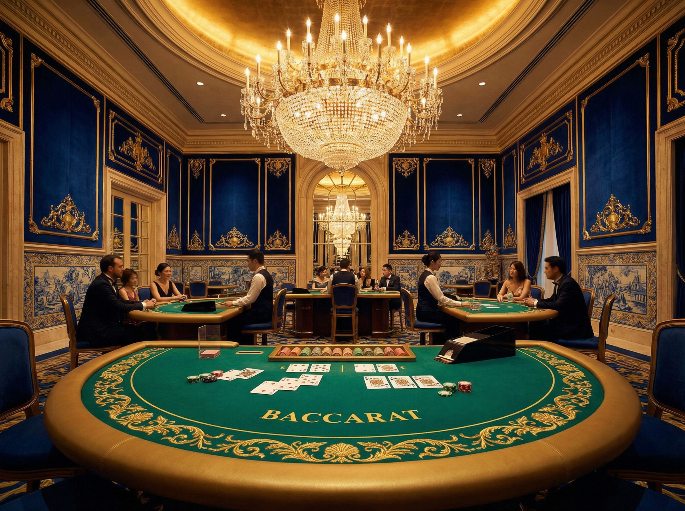 澳门彩 - 百家乐牌桌全景